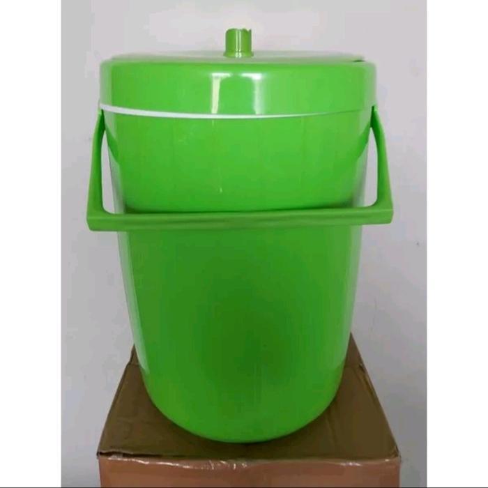 Termos Nasi Es Jumbo 26L 30L Plastik Vacuum Kapasitas Besar Dengan Centong
