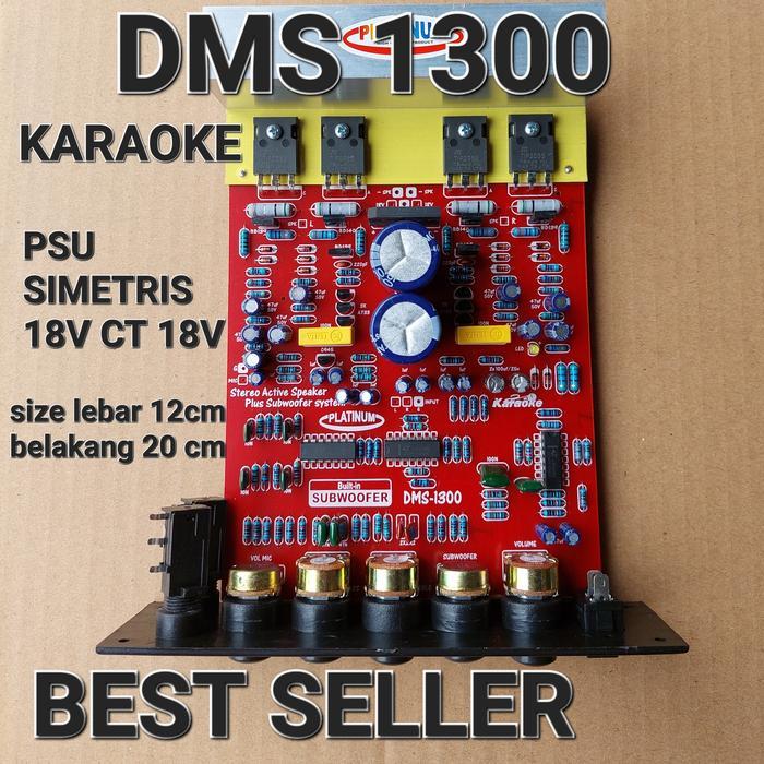 Kit Pcb Speaker Aktif Dms 1300 Platinum Stereo Mic