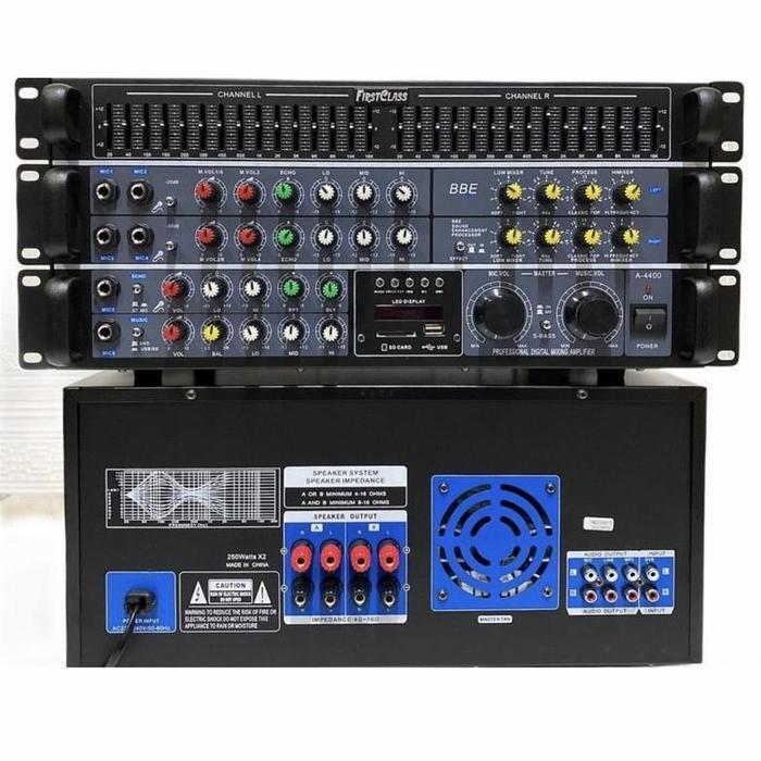 Amplifier Firstclass Fc-A 4400 Dsp / Fc 4400 Bbe Bluetooh Usb Original #Gratisongkir