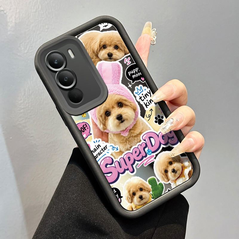 Casing Hp Untuk Realme C71 Case Casing pola Poodle Kesing Tahan sidik jari Kasing HP Cesing cermin m