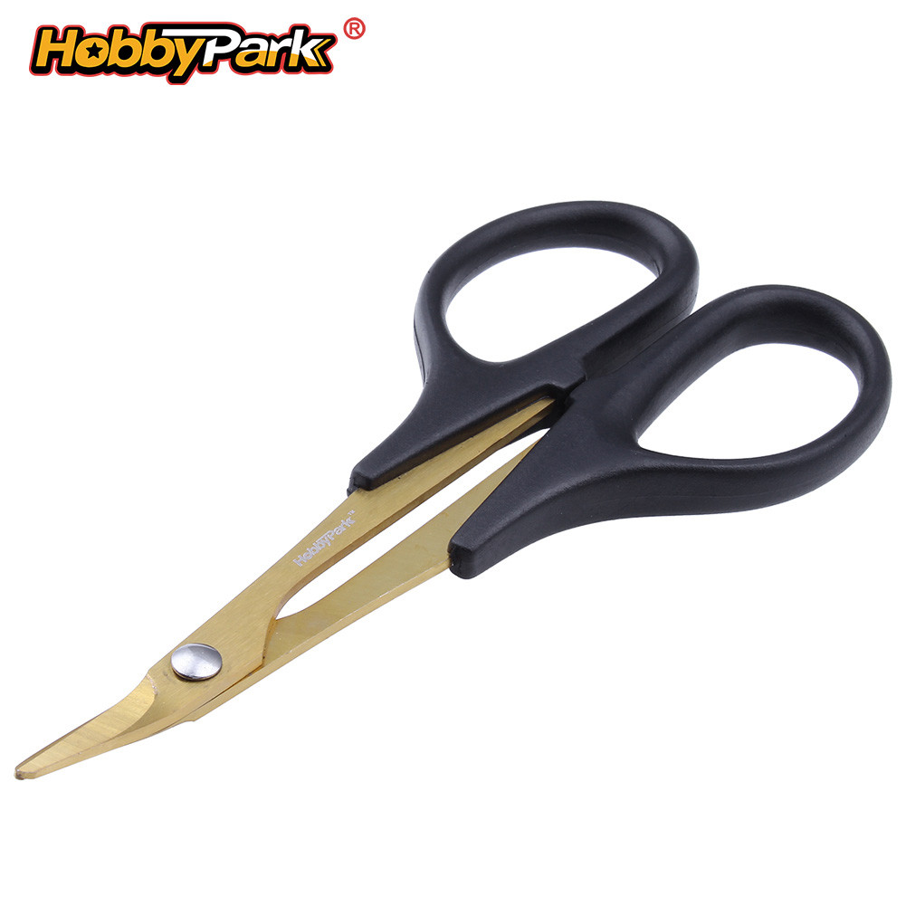 HobbyPark TiNitride RC Car Body Scissors Curved Tip Hobby Tools