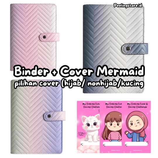 READY A6 Binder Kulit+ Cover Premium 6 Ring / Binder A6 Cloth Love / Binder Puzzle / Binder Gradasi