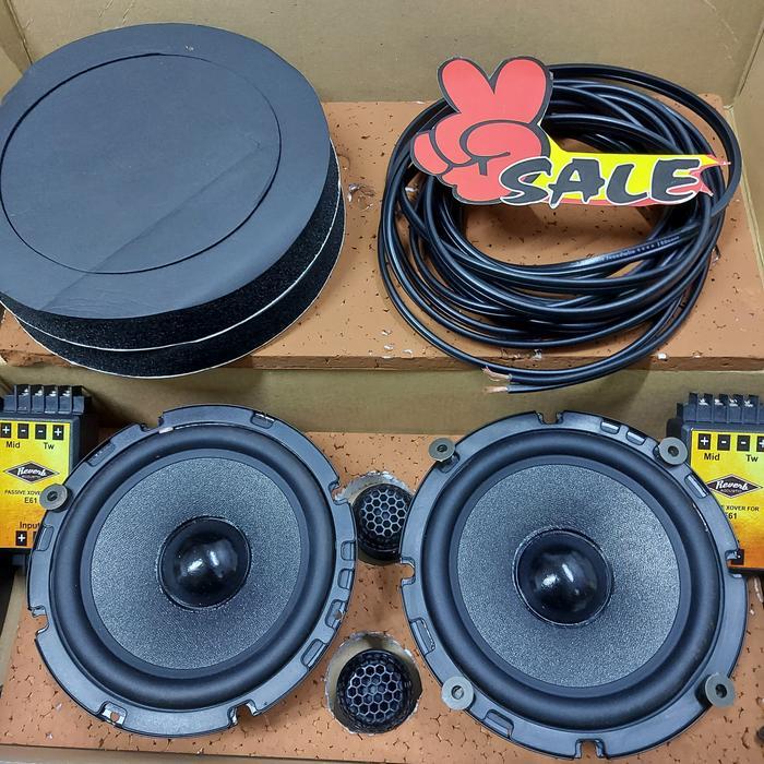 Speaker Mobil 2 way Reverb E61 full passive Promo Free Kabel Speaker