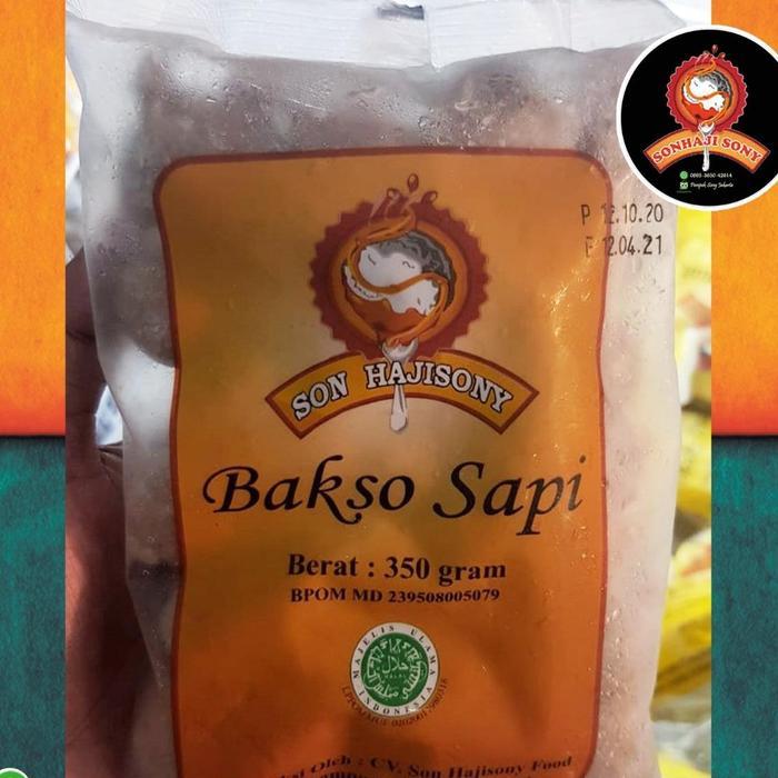Bakso Sony Sapi Kecil + Bumbu Frozen Son Haji Sony Terlaris