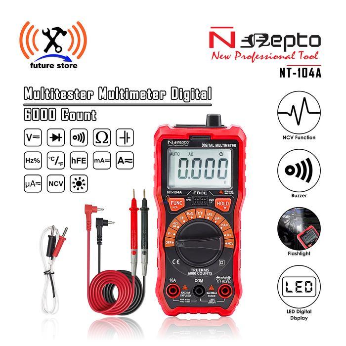 Nepto Nt-104A Multimeter Multitester Ncv Digital Pengukur Arus Listrik