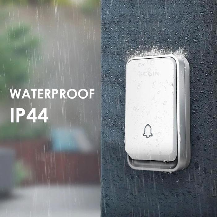 ZOGIN W33 KINETIK BEL RUMAH BEL PINTU WIRELESS BATERAI BELL
