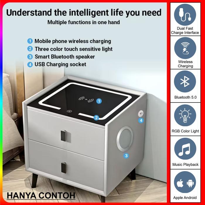 Wireless Charging Night Stand Diy Kit Bluetooth Mp3 Decoder Amplifier Multimedia #Gratisongkir