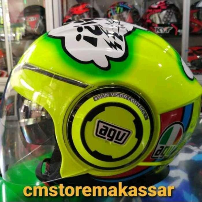 Helm AGV Fluid Valentino Rossi Misano 2011 Half Face Limited Edition