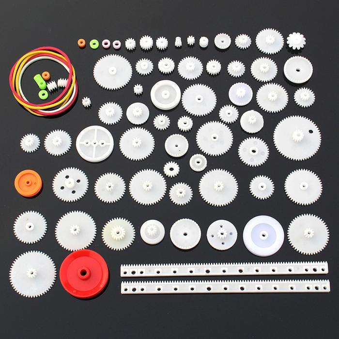 Terlaris Set Sparepart Gear Mainan / Gear Mainan Plastik / Roda Gigi Plastik