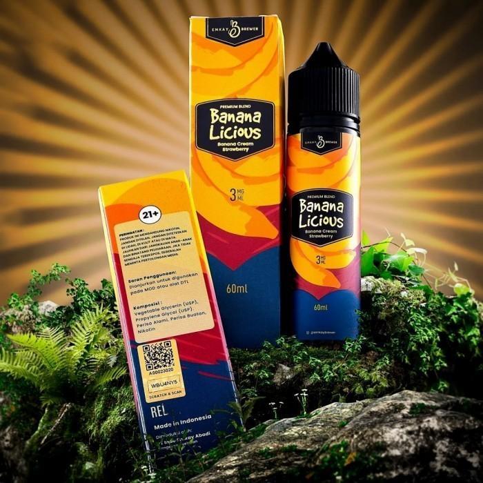 UA BANANALICIOUS 60ML BANANA CREAM STRAWBERRY BY EMKAY
