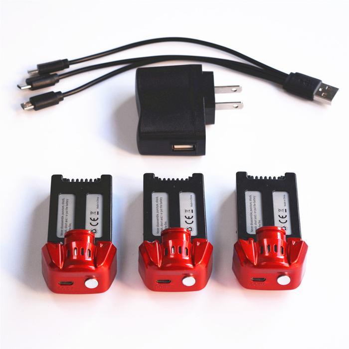 Aksesori Baterai LiPo Drone SJRC S30W T18 Baterai LiPo 3.7V 1000MAh