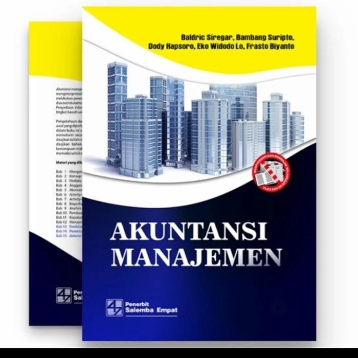 Buku Original Akuntansi Manajemen - Salemba