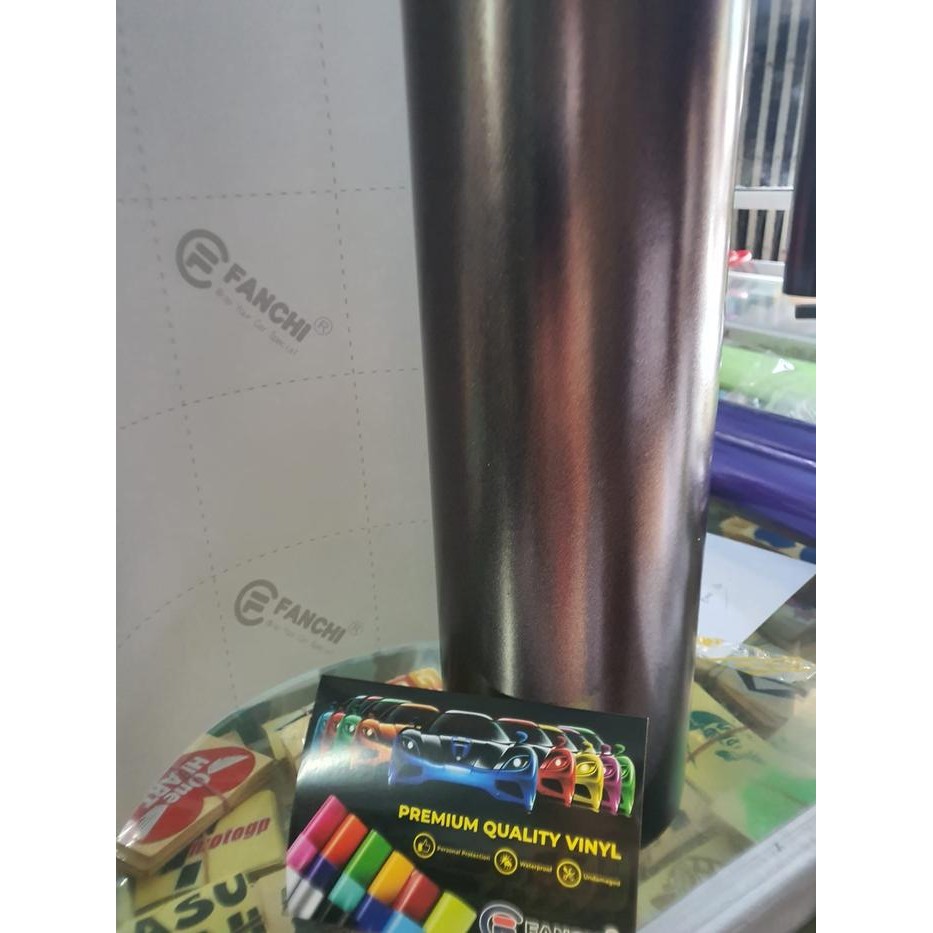 Sticker Satin Golden Brown 50Cm