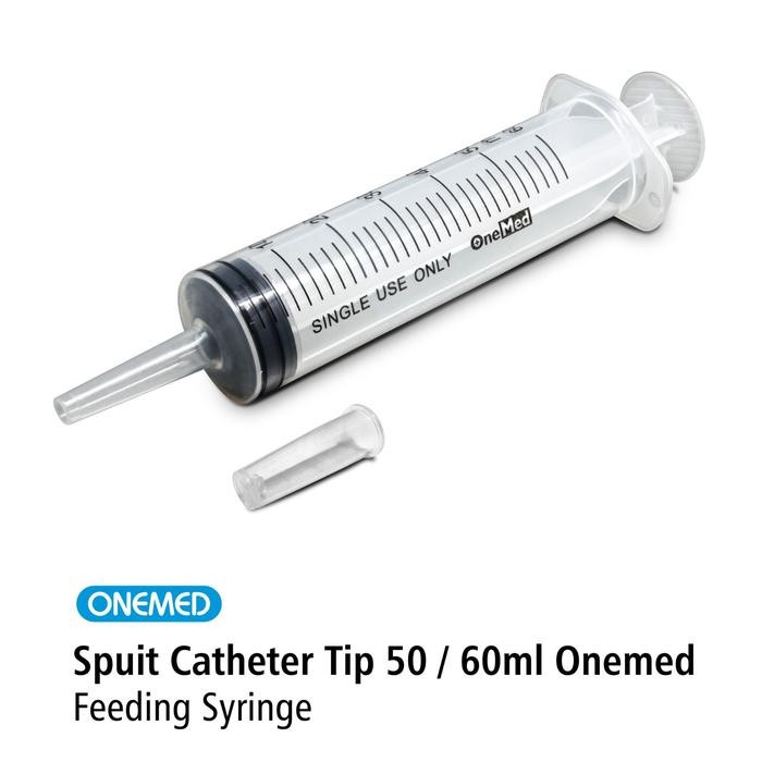 New Feeding Syringe 50cc Catheter Tip OneMed