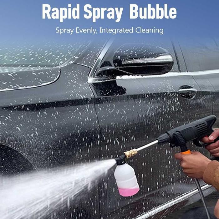 STOK TERBATAS  SEMPROTAN AIR CUCI MOBIL HIGH PRESSURE STEAM SABUN BATERAI CAS 168 VF TERJANGKAU