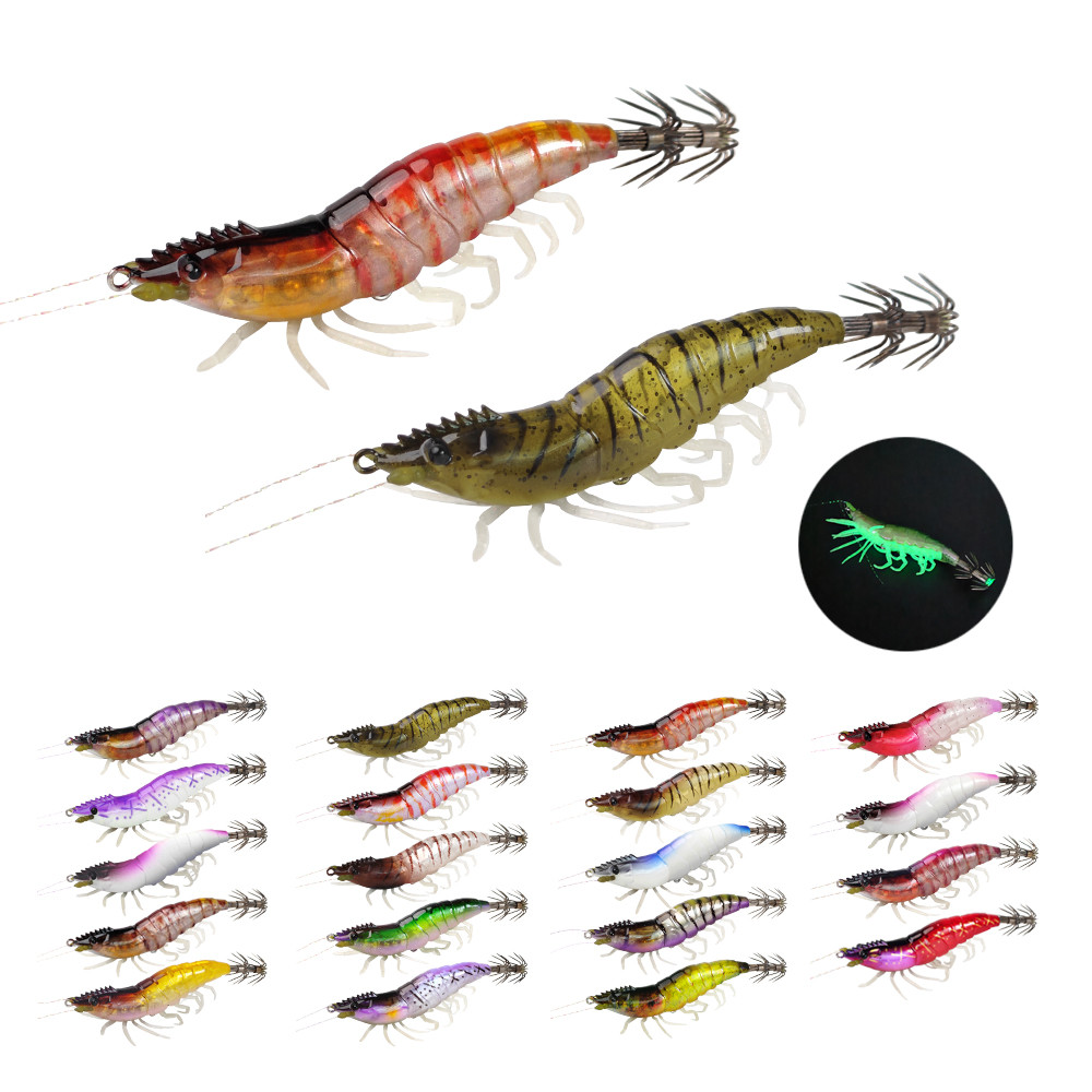 15g 80mm Squid Jig Slow Sinking Cuttlefish Egi Lure Artificial Calamar Octopus Bait Fish for