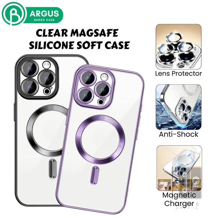 Bunso ARGUS Soft Case For Iphone 13 Pro Max 12 11 13Pro 12Pro 11Pro CLEAR Magsafe Softcase Cover