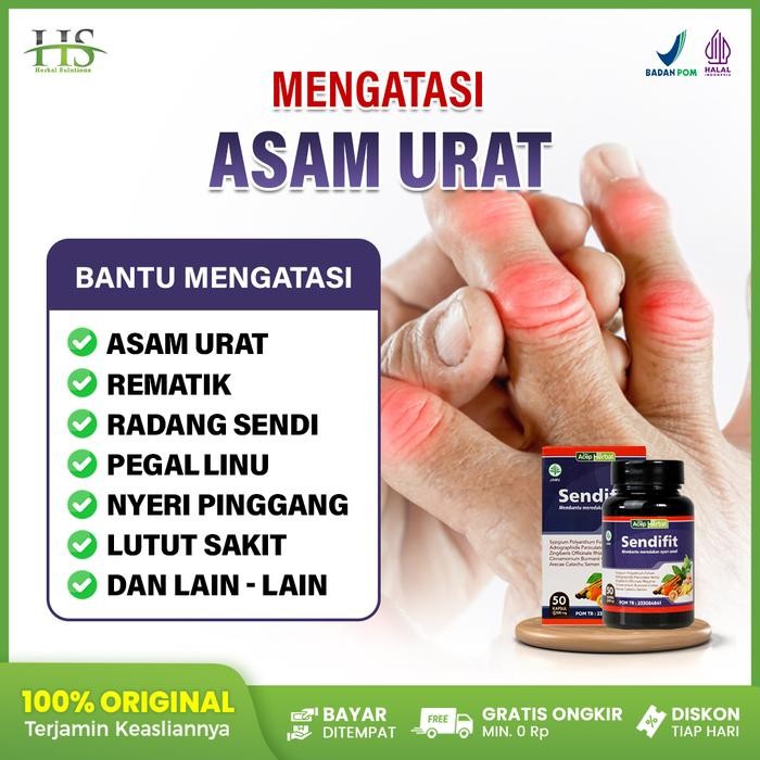 Supleman Herbal Nyeri Sendi Pegal Linu - Radang Sendi - SendiFit 100% Original