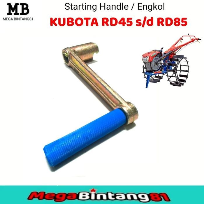 NEW - Starting Handle Diesel Kubota RD65 RD75 RD85 Mesin Kubota RD85 DI 1S DI 2S