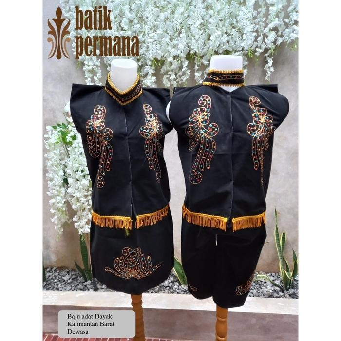 BAJU ADAT DAYAK KALIMANTAN BARAT UNTUK DEWASA