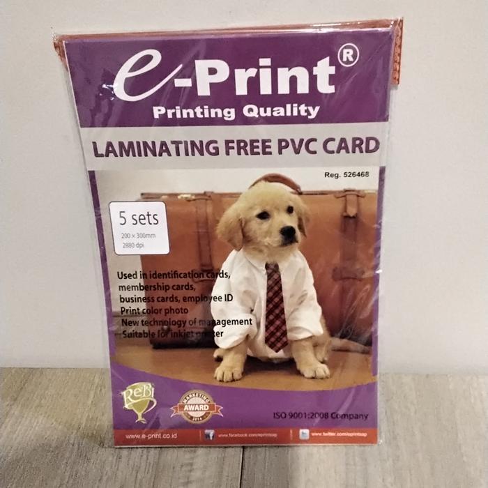 PVC id card - 5sets E'Print