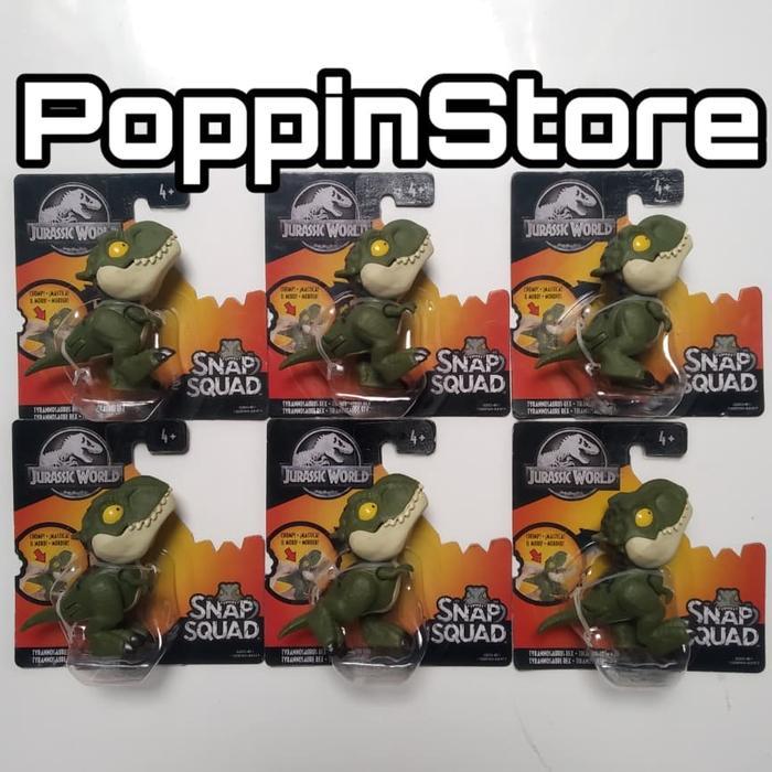 nwri- Jurassic World Snap Squad Tyrannosaurus T-Rex Hijau Dino Rare