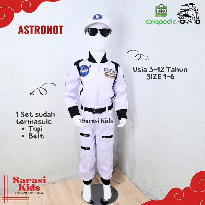 Baju astronot kostum astronot pakaian luar angkasa baju profesi anak