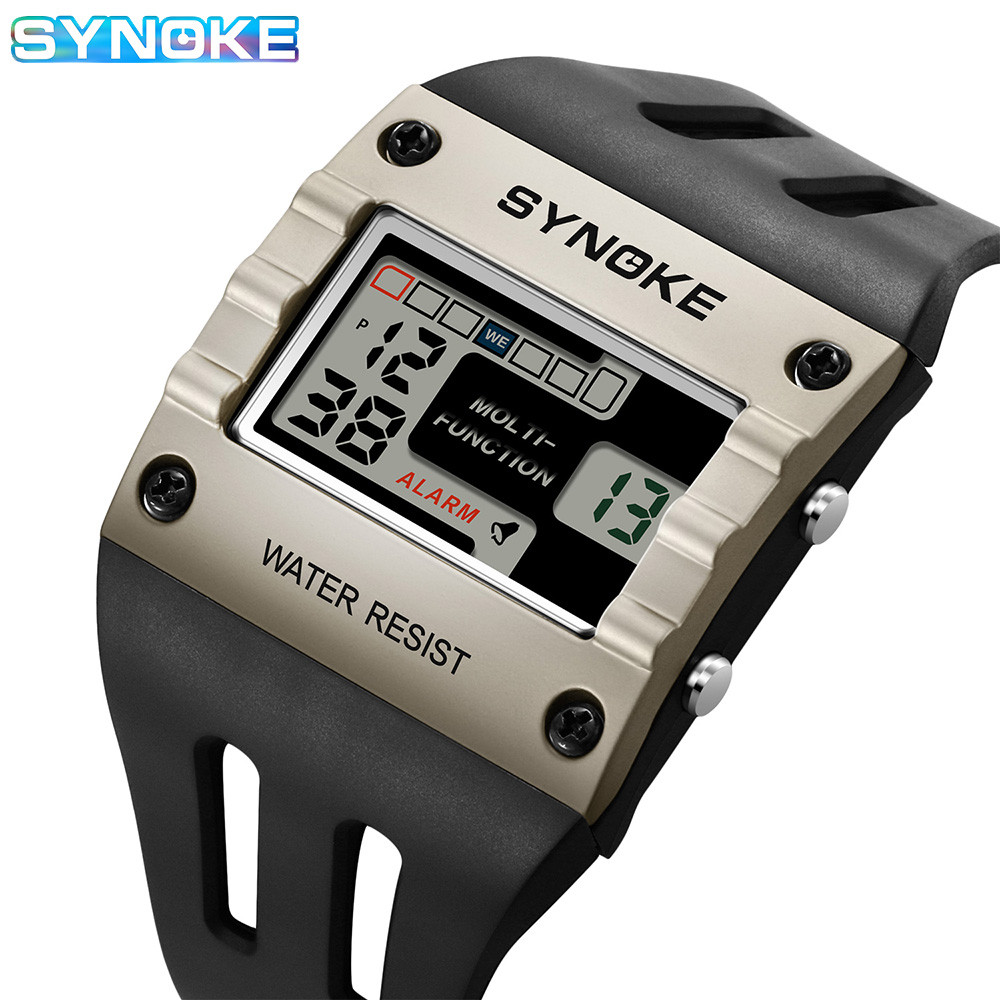 SYNOKE Digital Watch Watch Outdoor New Color Trend Men Sports Electronic Watch Waterproof Night Glow