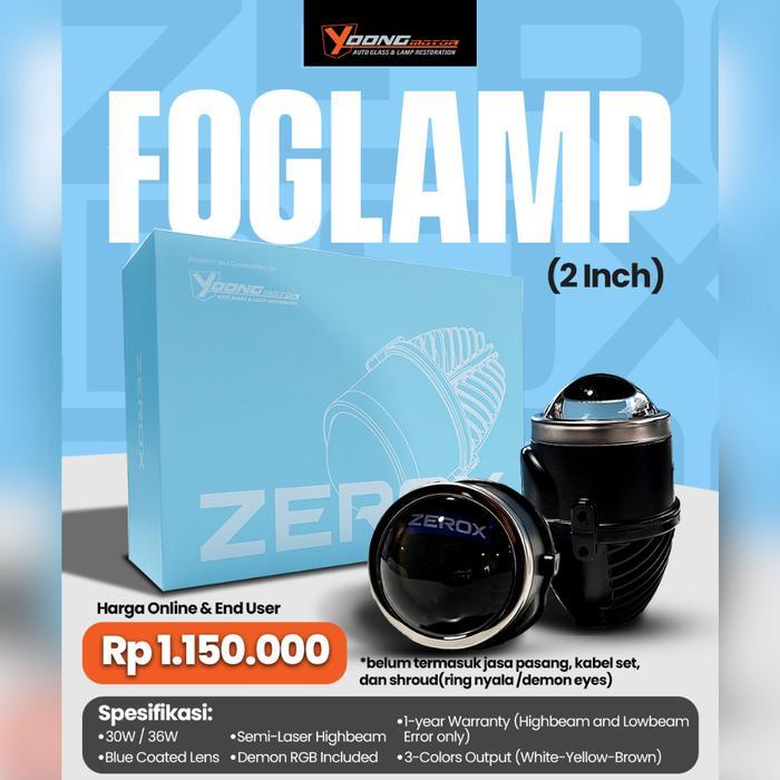 FOGLAMP PROJECTOR BI-LED 3 COLOURS 2INCH DAN 3INCH