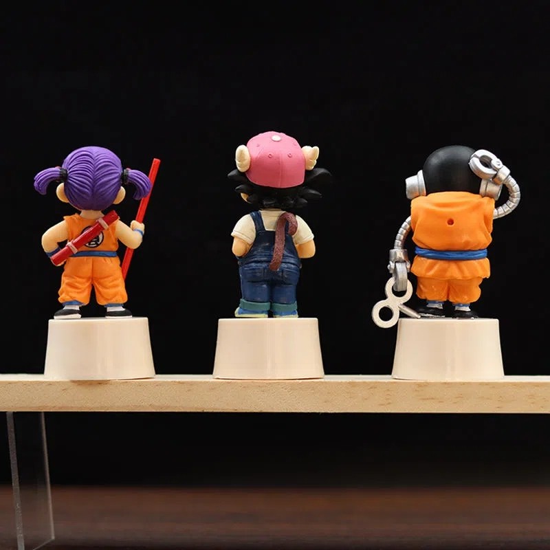 9cm Anime Dragon Ball Figures Toriyama Akira Arale Action Figure 30th Anniversary Son Goku Collectio