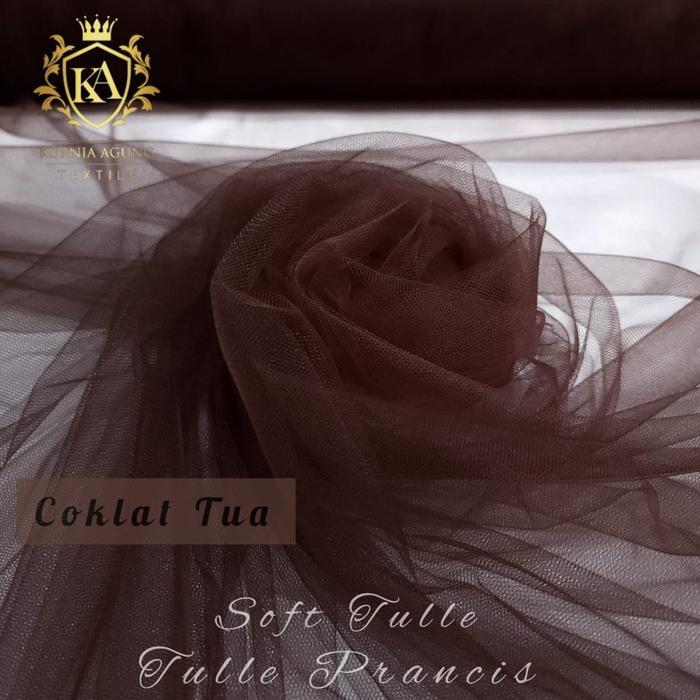 Kain Fashion Renda Soft Tulle Prancis Mewah Premium Halus Jatuh Bahan Dress, Gaun, Kebaya Lebar