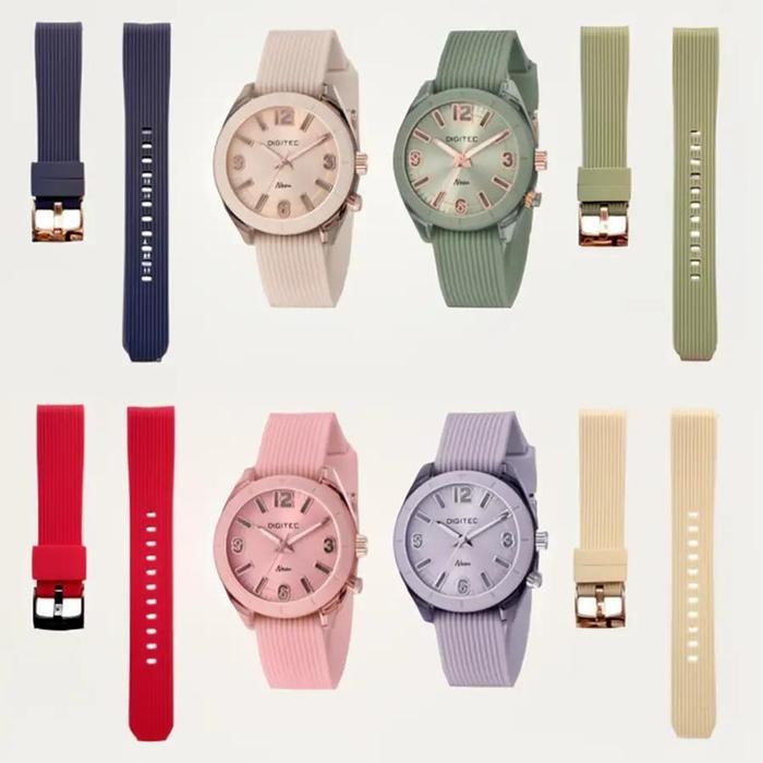 TALI JAM TANGAN DIGITEC 9100 STRAP RUBBER DIGITEC NEON DG 9100 DG-9100 WATCH