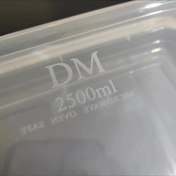 Thinwall Dm 2500 Ml Sq Box Thinwall Food Container