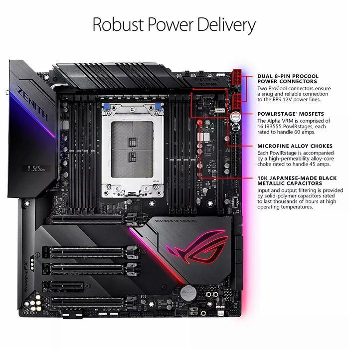 MOTHERBOARD ASUS ROG ZENITH EXTREME ALPHA GRATIS ONGKIR
