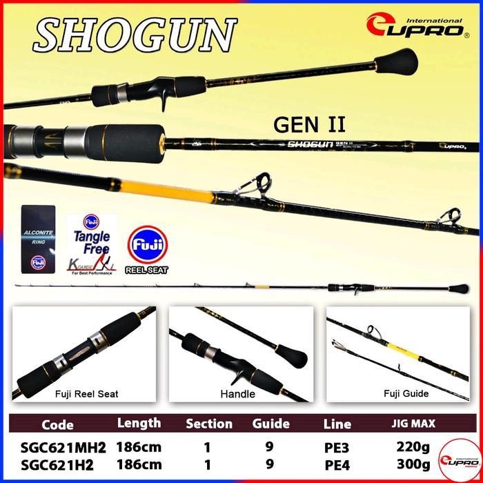 JORAN EUPRO SHOGUN GEN II 621MH2 - 621H2 SPINNING - OVERHEAD SLOW JIGGING JIGGING FUJI JAPAN STYLE