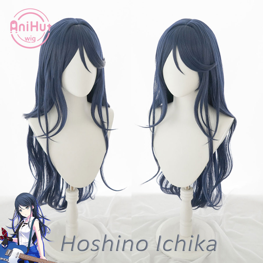 AnihutHoshino Ichika Blue 90Cm Cosplay Wig Project Sekai Colorful Stage Heat Resistant Synthetic