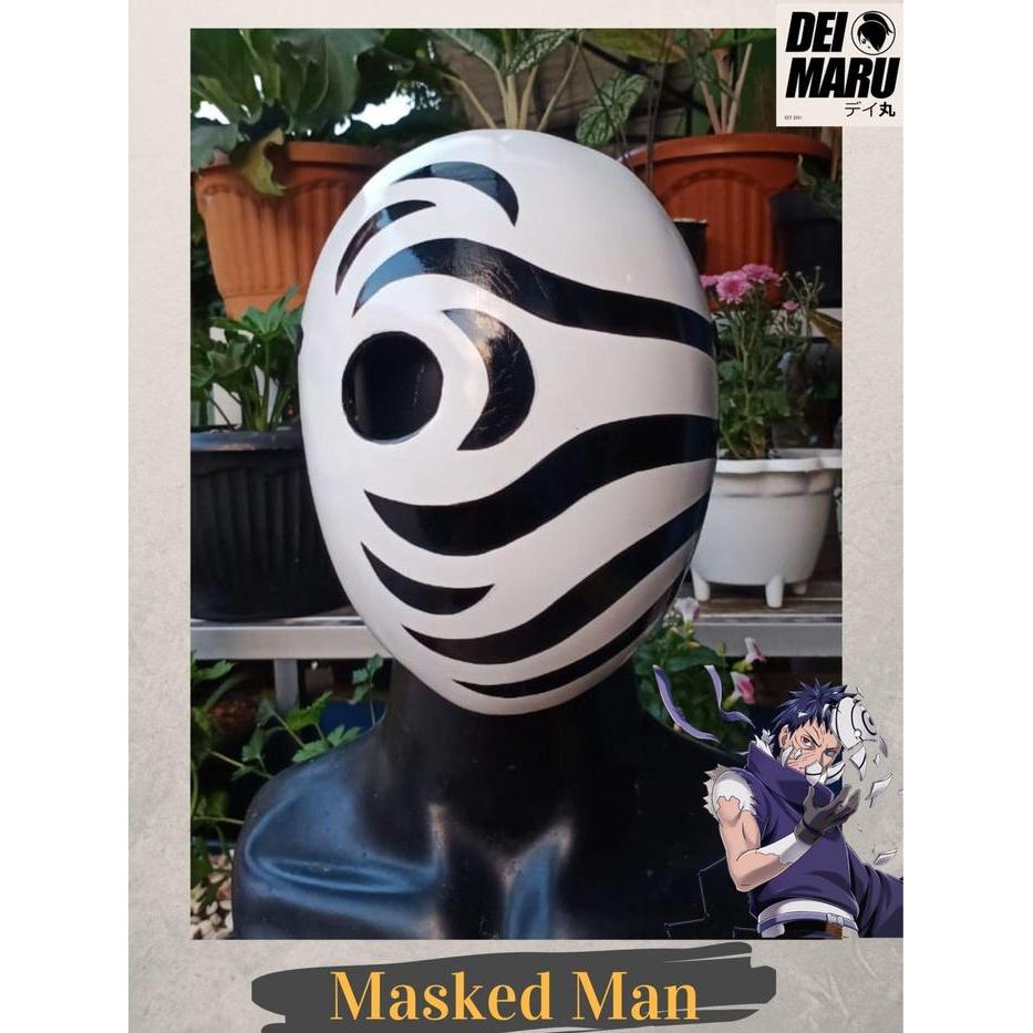 SALE Topeng Tobi Topeng Uchiha Obito Masked Man Minato Obito Uchiha - Masked Man White Topeng