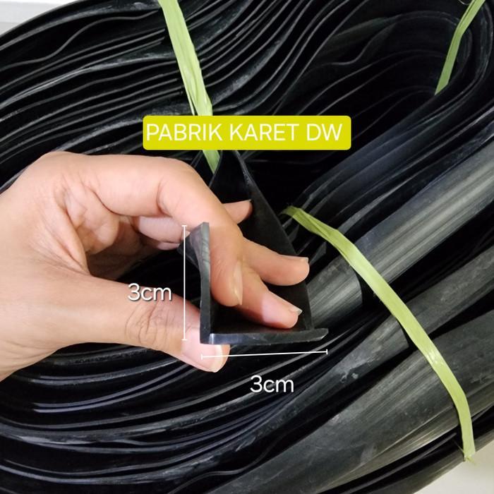 KARET PENGAMAN SIKU 3x3 cm GROSIR PENGAMAN SUDUT 3X3CM KARET LIST LETTER L