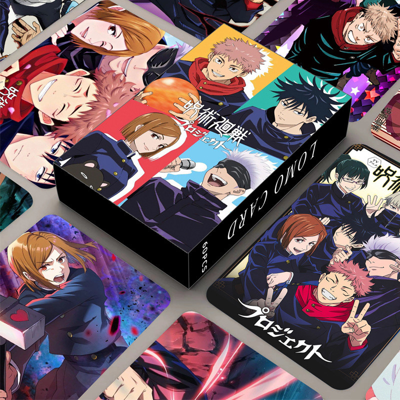 STOK TERBATAS  60PCS/Set Anime Satoru Gojo Photo Cards Yuuji Itadori LOMO Card Photocard For Fans Co