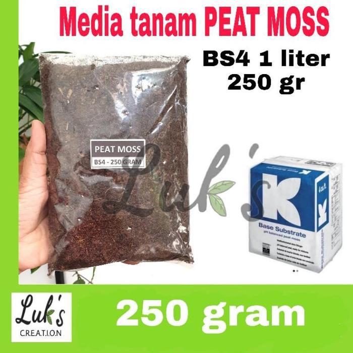 PEAT MOSS KLASMANN BS4 1 liter 250 gram media tanam peatmoss
