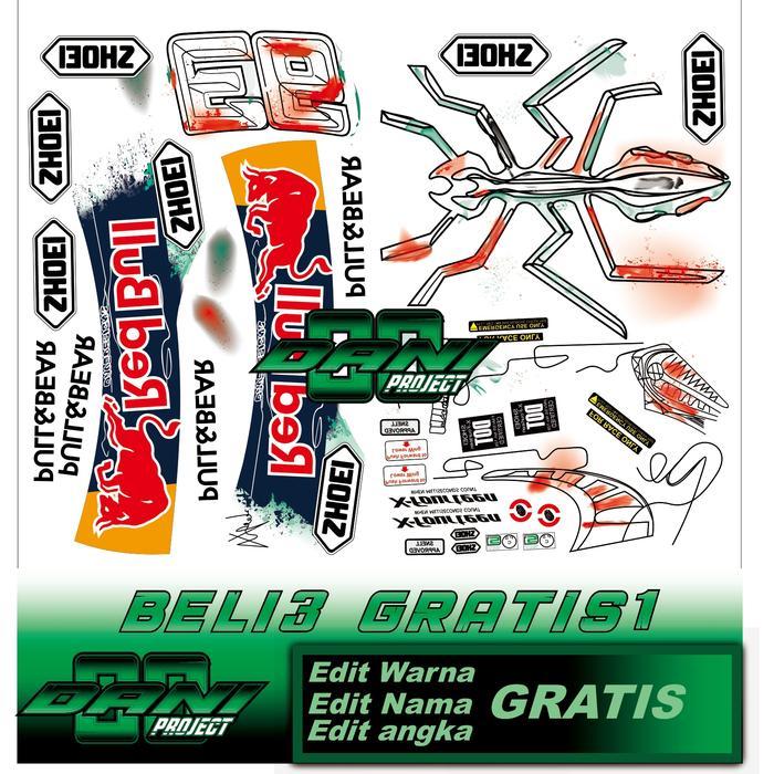 DISKON water decal helm Shoei motif cataluna READY STOCK