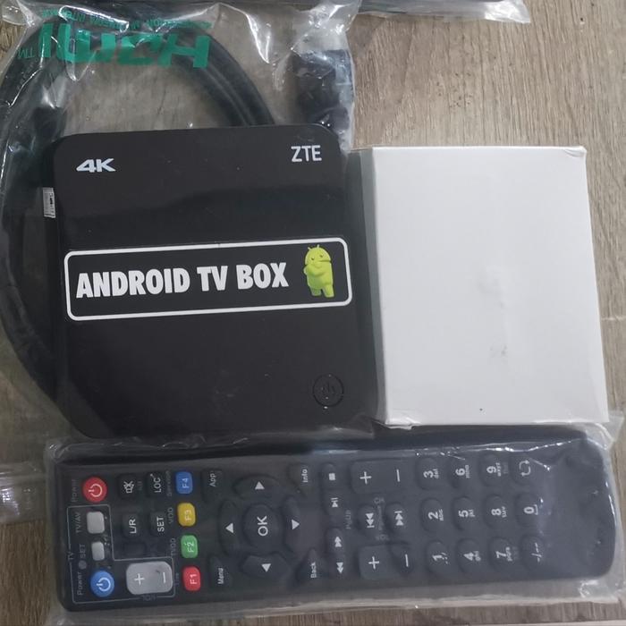 Android TV box ZTE baru komplit siap pakai