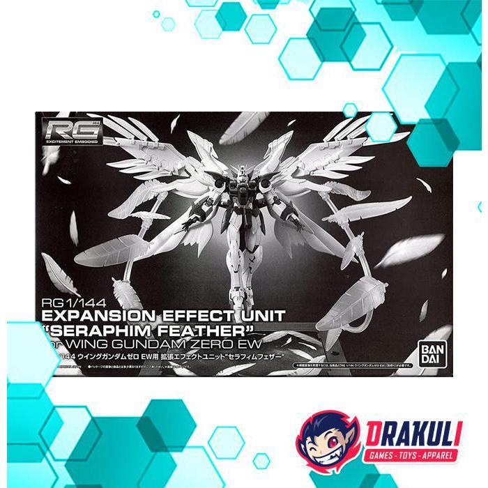 Bandai Plamo Rg Expansion Effect Unit - Seraphim Feather For Wing Gundam Zero