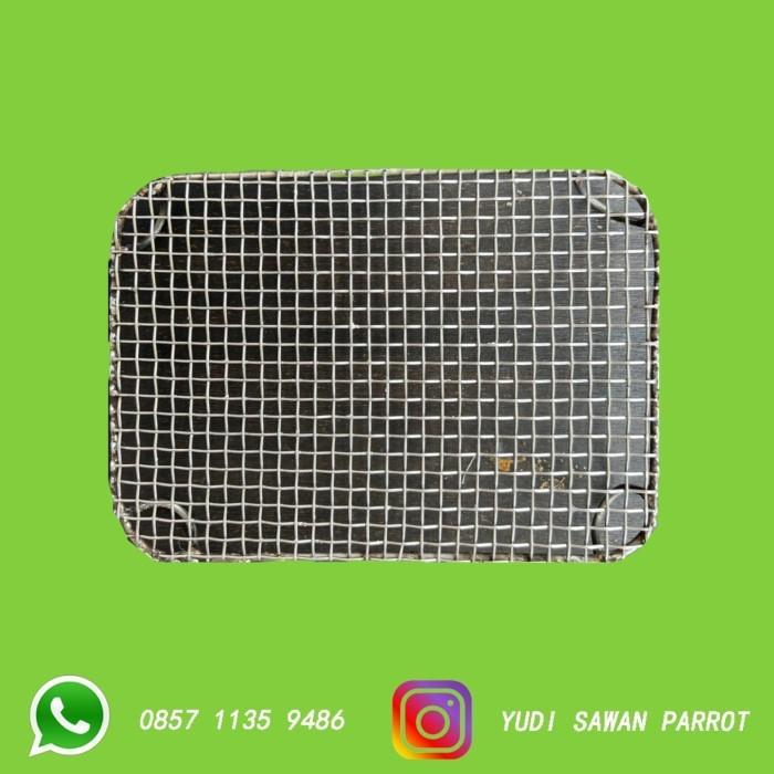 Alas Stainless Tatakan Baby Anakan Burung Macaw Conure Falk Kakatua