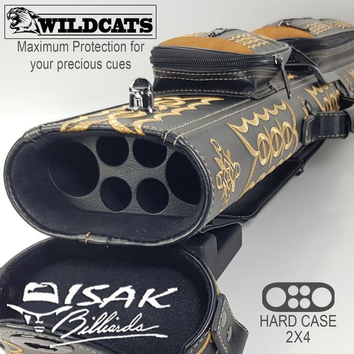 Toronto Wildcats 2x4 Stand Case 430 - Tas Cue Stick Billiard Kaki Leg