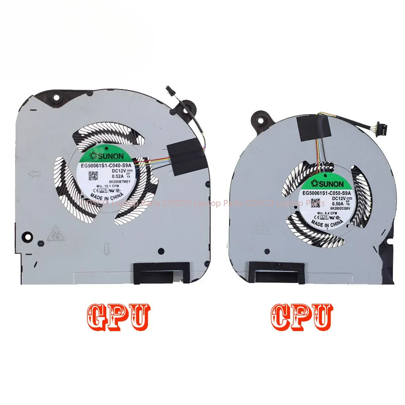 Laptop GPU CPU Cooling Fan EG50061S1-C040-S9A EG50061S1-C050-S9A DC12V for DELL G7 17 7700 2020