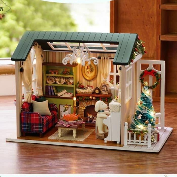 Miniatur rumah boneke / diorama / puzzle