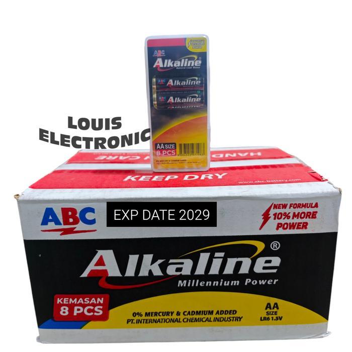 Ready Baterai Abc Alkaline Aa A2 Perkarton Isi 8 Pcs + Case ( 288 Pcs ) Free Bubble Wrap