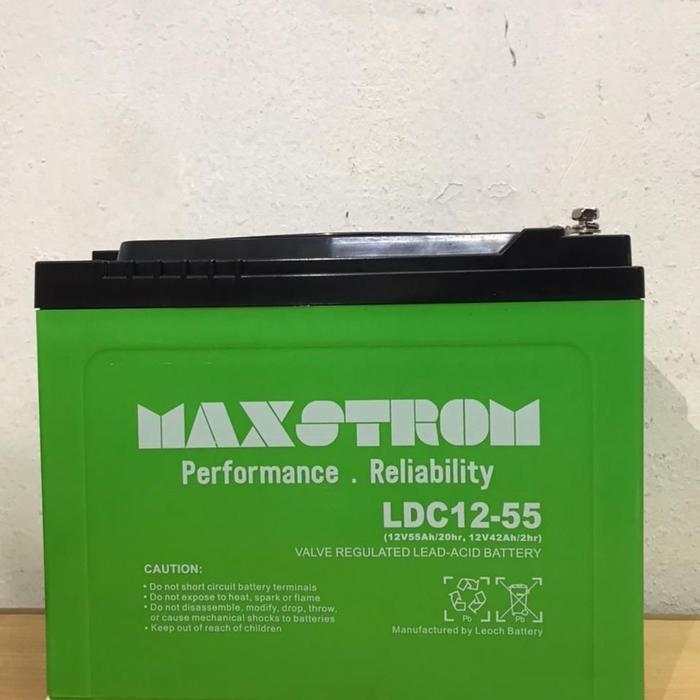 DISKON Aki Kering Motor Listrik Selis 6-EVF-45 12V 45Ah Maxstrom VRLA UPS