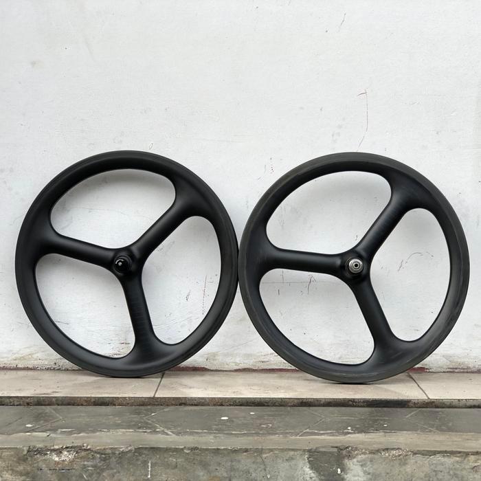 Terbaru Carbon Trispoke Wheelset Motomachi 16 Plus Brompton Second Bekas Ori